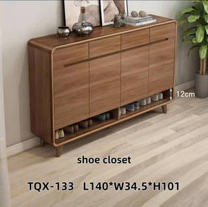 Mueble Zapatero Moderno de Madera Maciza Ecológico y Duradero para Sala de Estar, Dormitorio, Almacenamiento, Muebles para el Hogar - Product Image 5