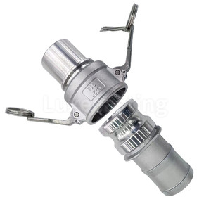 1/2 "-12" PP nhựa nhanh chóng kết nối phụ kiện cam rãnh nhôm thép không gỉ Ống phù hợp loại C + E khớp nối Coupler - Product Image 2