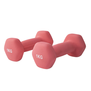 Manubri esagonali da donna <span class=keywords><strong>in</strong></span> vinile/neoprene colorato da 1-10 kg, con rivestimento <span class=keywords><strong>in</strong></span> ghisa, per allenamento a <span class=keywords><strong>casa</strong></span>, yoga e pilates - Product Image 4