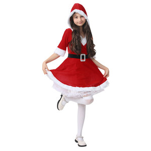 Disfraz de Navidad, Ropa Infantil de <span class=keywords><strong>Boutique</strong></span>, Vestidos Navideños para Niñas, Vestido Rojo de Santa Claus - Product Image 3