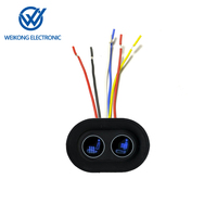 Interrupteur de contrôle de température, réglage de chauffage et contrôleur de ventilateur pour coussin de siège, domotique, indice de protection IP65, 5V/12V/24V