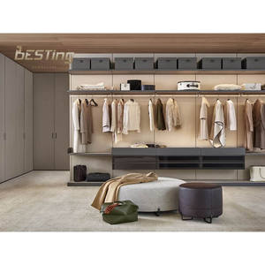 Nordamerika Ubik begehbarer Kleider schrank Spanplatte & hochwertige Hardware Idealer kunden spezifischer Schrank für Häuser - Product Image 2