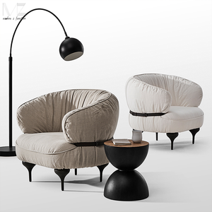 Fauteuil moderne rembourré confortable de détente d'<span class=keywords><strong>accent</strong></span> de zone d'attente de salon d'hôtel de maison de loisirs pour le salon - Product Image 6
