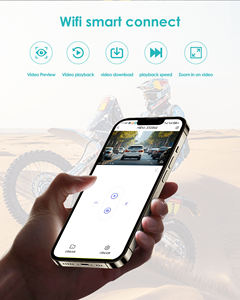 Caméra d'action intelligente double 1080P pour moto, enregistreur DVR avant et arrière, caméra de tableau de bord cachée, étanche IP66, vidéo WiFi - Product Image 3