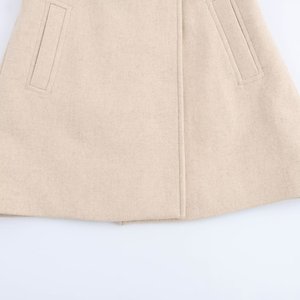 Giacca invernale da <span class=keywords><strong>donna</strong></span> in <span class=keywords><strong>Tweed</strong></span> doppiopetto 2024 alla moda Casual retrò lungo largo elegante cappotto da <span class=keywords><strong>donna</strong></span> - Product Image 6