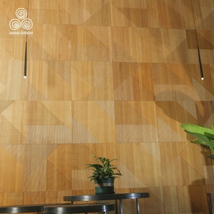 MUMU Interior Luxury Accent Wall Decor Design <strong>Wood</strong> Textured Slats Sheet Wooden Wall <strong>Panels</strong> for <strong>Living</strong> <strong>Room</strong> - Product Image 1