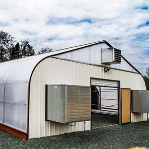Invernadero de un solo tramo con control climático inteligente, antivaho, de película de PE de 3 capas, para cultivo de hongos y vegetales en jardín/granja. - Product Image 1
