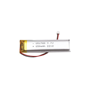 Baterai Lithium Ion Polymer 851768 3.7V 850mAh yang Dapat Disesuaikan, Baterai Lipo Isi Ulang - Product Image 1