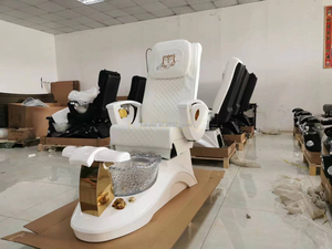 Best-seller de fabricants Fauteuil inclinable entièrement automatique Fauteuil de pédicure haut de gamme avec technologie en tissu pour bain de pieds Massage <span class=keywords><strong>spa</strong></span> - Product Image 2