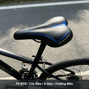 <span class=keywords><strong>Selle</strong></span> de vélo ergonomique en cuir PU imperméable avec ventilation et coussin arrière large, universelle pour <span class=keywords><strong>VTT</strong></span> et vélo de route, 715g, toutes saisons - Product Image 6