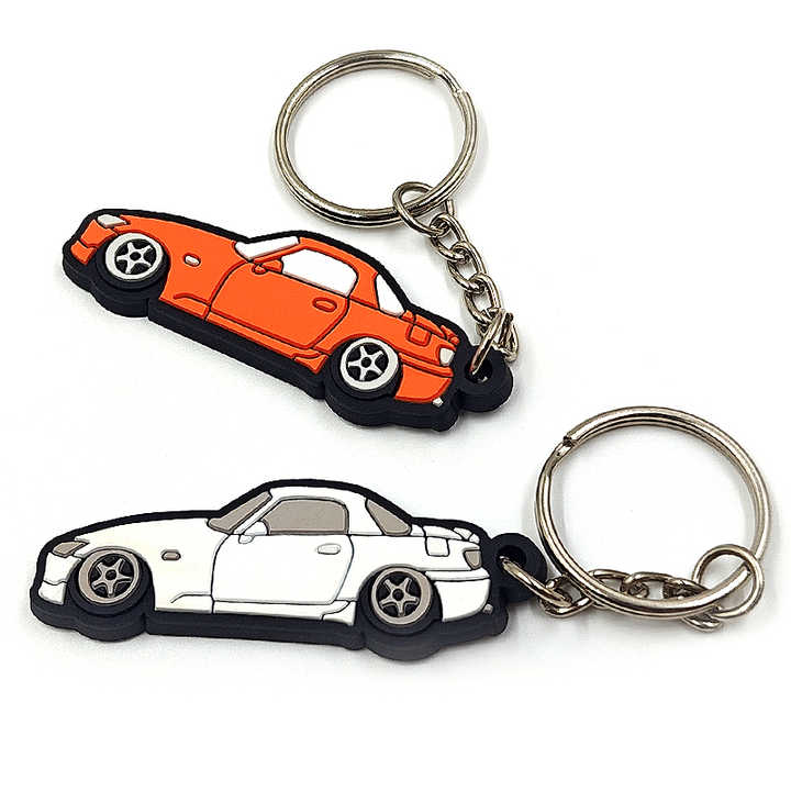 Personalized Cheap Custom Different Shapes Mini Car Keychain Soft 2d ...