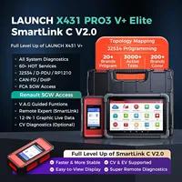 Escáner Automotriz Profesional LAUNCH X431 PRO3 V+ ELITE de 10 Pulgadas con Smartlink C, Codificación de ECU de Sistema Completo, Regeneración, Programación J2534
