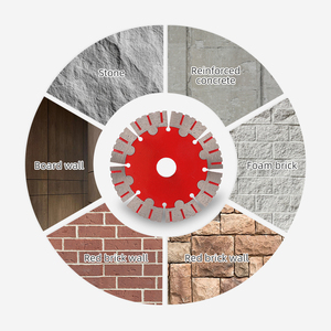 Lame de scie diamantée pour découpe de rainures dans le béton de 9 pouces, <span class=keywords><strong>disque</strong></span> de coupe pour béton de 9 pouces, <span class=keywords><strong>disque</strong></span> de coupe murale diamanté de 230 mm - Product Image 4