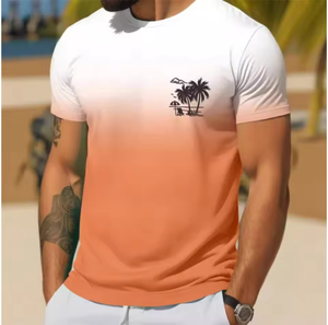 Camiseta de hombre de <span class=keywords><strong>moda</strong></span> informal diaria, camiseta de manga corta holgada y có<span class=keywords><strong>moda</strong></span> de <span class=keywords><strong>estilo</strong></span> <span class=keywords><strong>urbano</strong></span> de verano para correr para hombre - Product Image 1