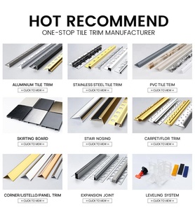 Decortrim tùy chỉnh nhà máy nhôm gạch phụ kiện kim loại trang trí <span class=keywords><strong>10</strong></span> mm ngói cạnh TRIM biên giới - Product Image 4