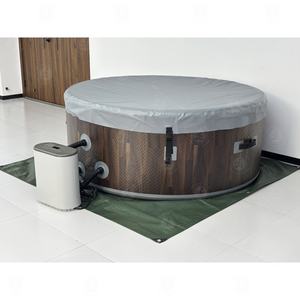 Piscine à bulles <span class=keywords><strong>gonflable</strong></span> |   Bain à remous compact idéal pour patio, balcon et petits espaces - Product Image 1