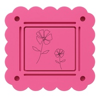 Tapis de Mahjong de flottaison supérieure Plateau de boisson Large plateau de rafraîchissement flottant rose pour le spa Bain à remous Piscine