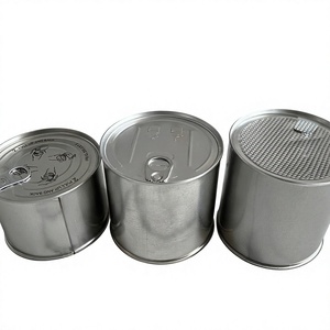 Boîte à épices en métal étanche à l'air, personnalisée, en fer blanc, de qualité alimentaire, avec bouchon en liège, pour poudre, finition thermolaquée - Product Image 2