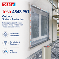 Film de protection de surface transparent tesa 4848 PV1, 0,048 mm, adhésif acrylique à faible adhérence pour verre et plastique automobiles