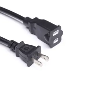 1.5M 10A 250V Cabo de Extensão Francês Conector 2 Pinos Dois 2Pin Prong Plug Feminino Figura 8 Iec C7 Cabo de Alimentação Ac