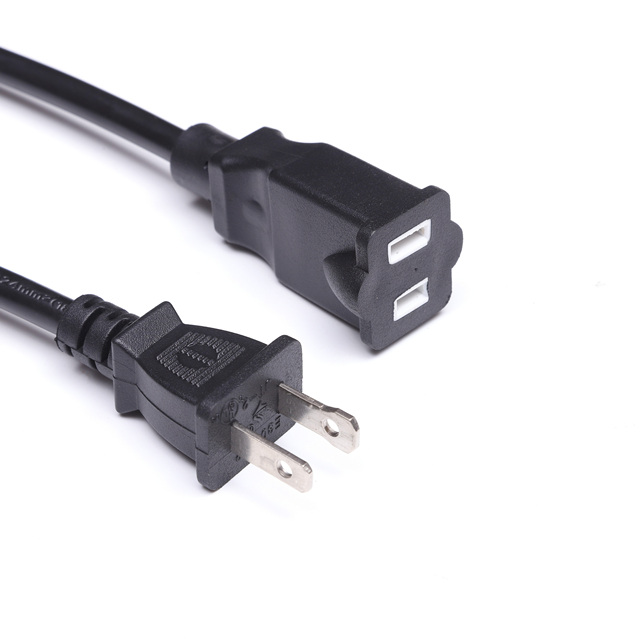 Industrial 1.5M 10A 250V 2 Pin French Extension Cable Dual 2-Pin Prong Plug Female Figure 8 IEC C7 PVC Insulated AC Power Cord