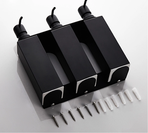 Dreifacher Flüssig seifensp ender für die Wand montage, Edelstahlkammer-Dusch shampoo spender für das Badezimmer Home Hotel - Product Image 6