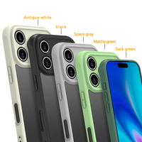 Funda Clásica para Teléfono iPhone 18 Pro Max, TPU+PC Suave al Tacto, Antigolpes, Marco de Cámara Completo Elevado, Antideslizante, Protectora y Duradera