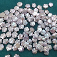 Vente en gros de coquilles d'huîtres de la marque Edwin, perles naturelles de 9 à 11 mm, forme d'étoile à cinq branches, perles d'eau douce, emballées sous vide