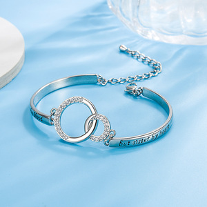 Pulseras Y Brazaletes Acero Tendencia Wholesale 925 Sterling Silver <b>Jewellery</b> <b>Best</b> <b>Friend</b> Bracelet Plata 925 Pulseras - Product Image 4