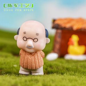 Yxs Chen Juns micro-paysage bonsaï, gâteau succulent, <span class=keywords><strong>grand</strong></span>-père et <span class=keywords><strong>grand</strong></span>-mère, couple, beaux-parents, ornements d'artisanat en plastique - Product Image 4