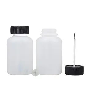 120ML Paint graduated long applicator brush plastic bottle plastic paint solvent indexmixing touch up bottle with brush