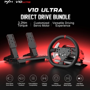 <span class=keywords><strong>Volante</strong></span> y Pedales para Juegos PXN V10 Ultra, 3.2 Nm, Force Feedback de Accionamiento Directo, 4 Palancas de Cambio, Pedales con Efecto Hall - Product Image 4