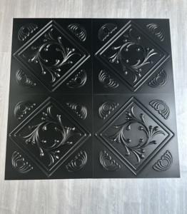 Panneaux muraux en <span class=keywords><strong>PVC</strong></span> à effet bois pour la décoration intérieure, plusieurs designs, revêtement mural et de plafond - Product Image 2