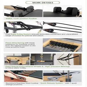 商業用ジムピラティスリフォーマーセット大型コアベッド & キャデラック5ピースボディヘルス用ヨガスタジオ用 - Product Image 4