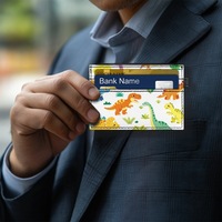 Porte-cartes en cuir PU personnalisé avec logo, imprimé UV, pour femme, motif mignon, étui personnalisé pour cadeau d'entreprise promotionnel