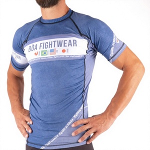 Camiseta de Compresión de Manga Corta para BJJ, Secado Rápido, Elástica en 4 Direcciones, para Entrenamiento de Jiu Jitsu y MMA - Product Image 3