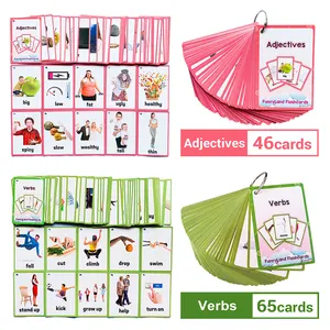 Wholesale Custom Early Education Card Full Color Art Paper Printing Education Flash Card Factory For Kids