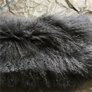 Almohada <span class=keywords><strong>Chinchilla</strong></span> de cordero tibetano de <span class=keywords><strong>pelo</strong></span> largo - Product Image 6