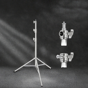 Trépied professionnel robuste AMBITFUL en acier inoxydable de 2 m à 3 pieds pour boîtes à lumière, parapluies flash, réflecteurs et éclairage d'appareil photo numérique - Product Image 3
