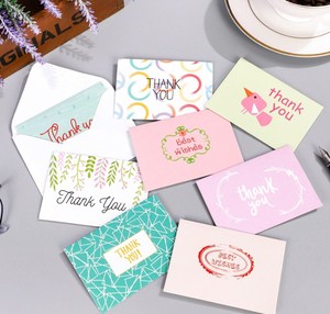 Carta riciclata personalizzata carta di ringraziamento cartolina regalo stampa cartolina di ringraziamento biglietti di auguri - Product Image 3