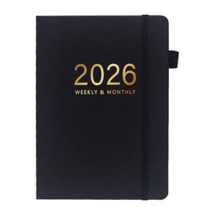 สมุดแพลนเนอร์ปี 2026 ปกหนังเย็บด้าย ขนาด A5 พร้อมกระดาษ 80 แผ่น ลายพิมพ์ ฉบับของขวัญ - Product Image 5