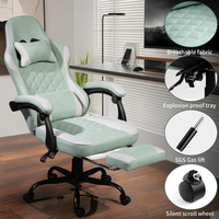 Chaise Gamer Ergonomique Inclinable à Prix de Gros, OEM ODM, Réglable, Pivotante à 360°, pour Adultes, avec Repose-Pieds
