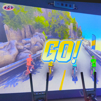 Simulador de Bicicleta Interactivo para Competencia Multijugador, Escenas de Ejercicio Físico, Simulador de Carreras de Ciclismo para Interiores y Exteriores