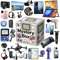 Boîte mystère électronique surprise avec smartphone, montre connectée, écouteurs, batterie externe, gadgets de téléphone portable aléatoires, cadeau chanceux