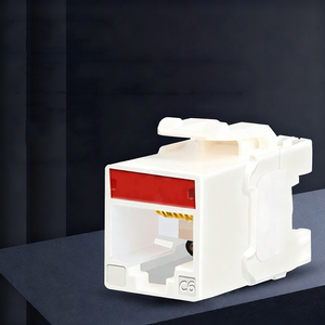 AIPU Cat6 <b>RJ45</b> Unshielded Keystone Jack 180 Degree Green UTP Network Module Punch Down Tool Termination - Product Image 1