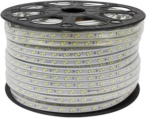 ไฟ LED แถบแสงแรงดันสูง 220V สีวอร์มไวท์ แบบสองแถวเอียง สามแถว พร้อมไดรเวอร์กันน้ำในตัว ไม่ต้องใช้ไดรเวอร์ภายนอก สำหรับบ้านและสวน - Product Image 2