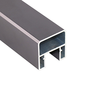 Main courante moderne en verre et aluminium de 12 mm pour escaliers intérieurs, décoration élégante pour les appartements