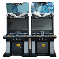 Usine directe 2 joueurs 110V/220V métal poussoir combat Arcade Machine de jeu vidéo monnayeur enfants Console pour l'amusement