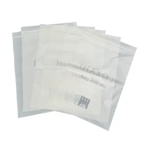 Media packaging Compostable biodegradable Pla ziplock resealable clothing plastic packaging bags