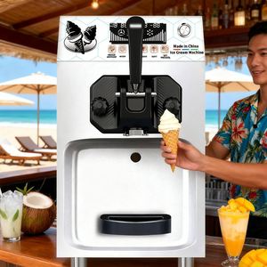New Wholesale Premium Single-Nozzle Stainless Steel Soft-Serve <b>Ice</b> <b>Machine</b> 110-220V Commercial Use <b>Ice</b> <b>Machine</b> - Product Image 2